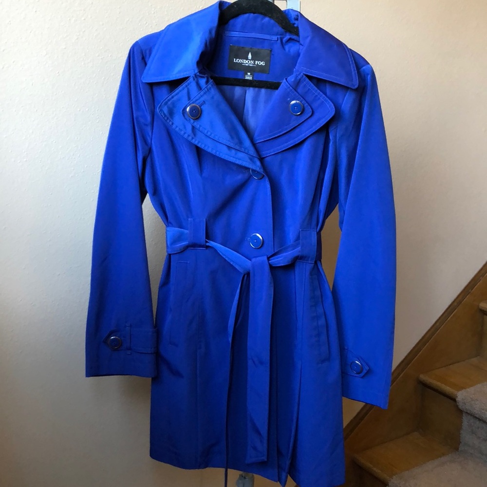 Blue London Fog raincoat